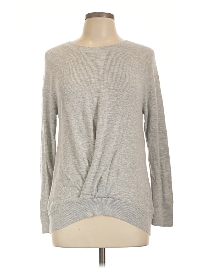 Pre-owned Lou & Grey For Loft Pullover Sweater In Gray