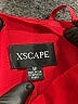 Xscape 100% Polyester Red Cocktail Dress Size 8 - photo 4