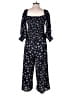 1.State 100% Polyester Stars Blue Jumpsuit Size M - photo 2