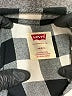 Levi's Checkered-gingham Gray Long Sleeve Button-Down Shirt Size 5 - 6 - photo 3