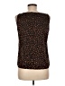 St. John Brown Sleeveless Silk Top Size M - photo 2