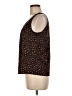 St. John Brown Sleeveless Silk Top Size M - photo 5