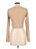 One Step Up Tan Long Sleeve Top Size L - photo 2