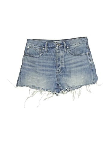 Madewell Relaxed Denim Shorts in Rosemount Wash: Destroyed Hem Edition (view 1)