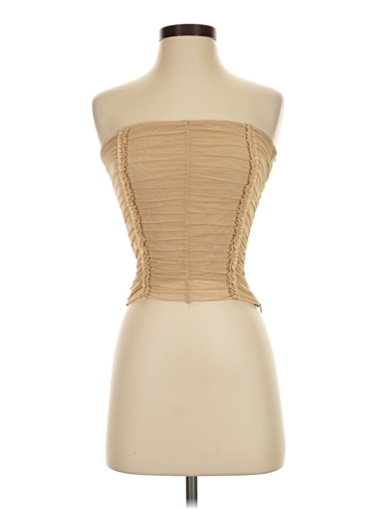 Pre-owned I.am.gia Sleeveless Blouse In Tan