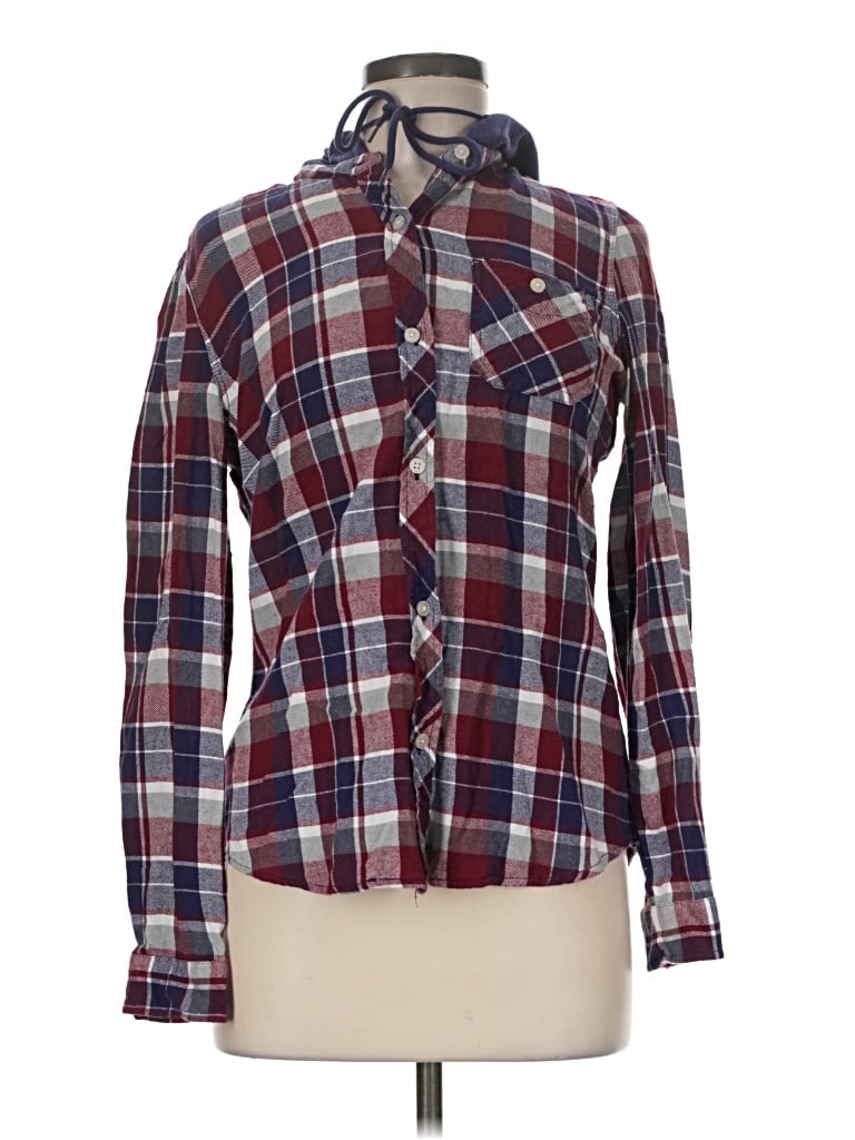 Pre-owned Empyre Long Sleeve Button Down Shirt In Burgundy