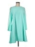 CeCe 100% Polyester Solid Teal Casual Dress Size 8 - photo 1