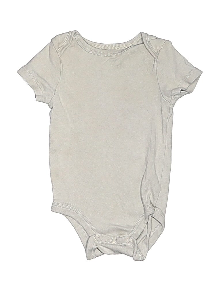Pre-owned Cloud Island Babies' Short Sleeve Onesie In Gray