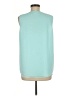 Calvin Klein 100% Polyester Teal Sleeveless Blouse Size M - photo 2