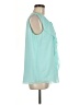 Calvin Klein 100% Polyester Teal Sleeveless Blouse Size M - photo 4