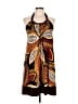 Apt. 9 Print Brown Casual Dress Size L - photo 1