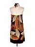 Apt. 9 Print Brown Casual Dress Size L - photo 2