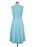 Talbots Solid Blue Casual Dress Size 6 - photo 2