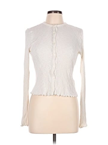 Madewell Lettuce-Hem Ribbed Cardigan (view 1)
