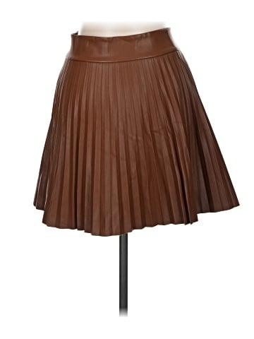 Zara Faux Leather Skirt (view 2)