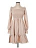 Shein 100% Polyester Tan Casual Dress Size 2 - photo 1