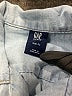 Gap Solid Blue Short Sleeve Button-Down Shirt Size 6 - 7 - photo 3