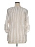 New Directions Ivory 3/4 Sleeve Blouse Size XL - photo 2