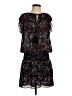 Parker 100% Polyester Print Black Cocktail Dress Size S - photo 1