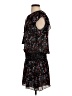 Parker 100% Polyester Print Black Cocktail Dress Size S - photo 5