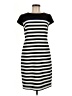 AB Studio Stripes Black Casual Dress Size 8 - photo 1