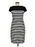 AB Studio Stripes Black Casual Dress Size 8 - photo 2