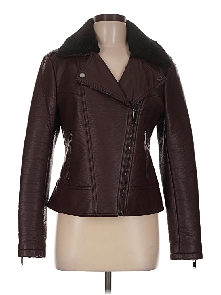 Pre-owned French Connection Jacket In Burgundy