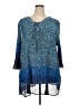 Catherines 100% Polyester Blue 3/4 Sleeve Top Size 4X - photo 1