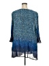 Catherines 100% Polyester Blue 3/4 Sleeve Top Size 4X - photo 2