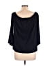 Adiva Black 3/4 Sleeve Blouse Size L - photo 2
