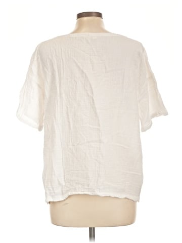 Eileen Fisher Short Sleeve Blouse (view 2)