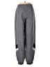 Adidas 100% Polyester Gray Track Pants Size M - photo 2