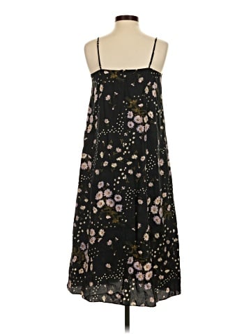 Madewell Silk Eva Slip Dress in Polka Daisies (view 2)