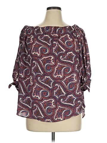 Premise Studio 3/4 Sleeve Blouse (view 1)