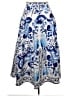 Unbranded 100% Polyester Paisley Blue Casual Skirt Size XXL - photo 2