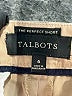 Talbots Solid Tan Khaki Shorts Size 6 - photo 3