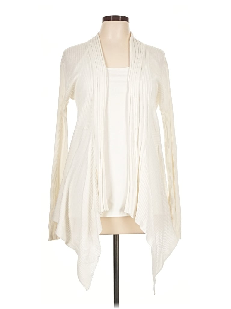 Pre-owned George Cardigan Sweater In Ivory