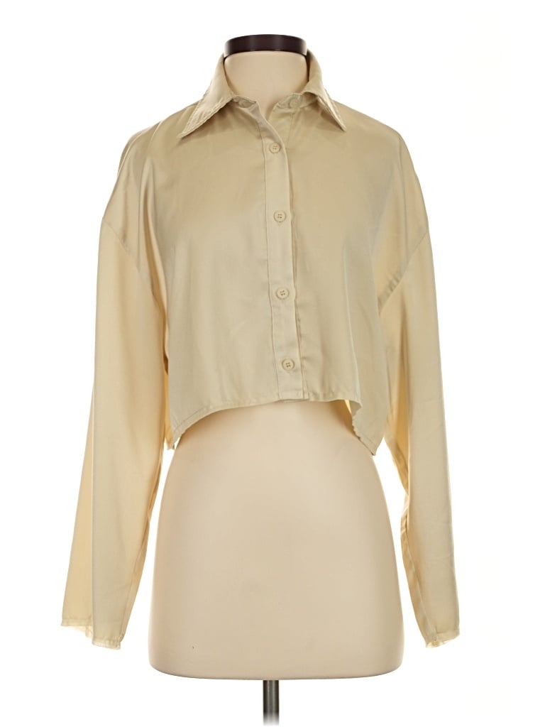 Pre-owned Mimosa Long Sleeve Blouse In Ivory
