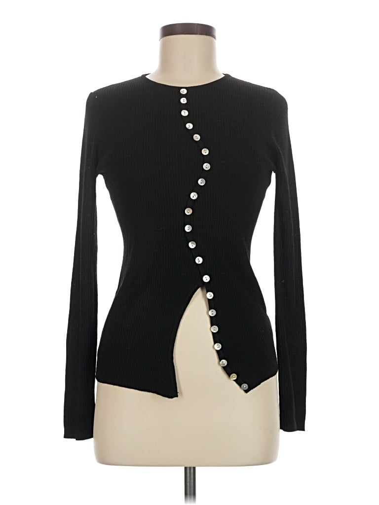 Pre-owned Commense Cardigan Sweater In Black