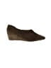 Vince. 100% Leather Solid Green Brown Wedges Size 7 1/2 - photo 1