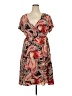 Apt. 9 Paisley Brown Casual Dress Size 2X - photo 1