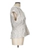 Max Studio Silver Short Sleeve Blouse Size L - photo 4