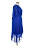 DKNY 100% Polyester Blue Cocktail Dress Size 14 - photo 4