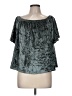 Knox Rose Teal Short Sleeve Blouse Size M - photo 1
