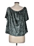 Knox Rose Teal Short Sleeve Blouse Size M - photo 2