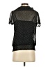 Apt. 9 100% Polyester Polka Dots Black Short Sleeve Blouse Size S - photo 2