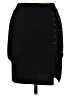 JustOne Solid Black Casual Skirt Size 8 - photo 1