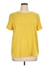 Ann Taylor 100% Polyester Yellow Short Sleeve Top Size XL - photo 1