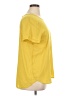 Ann Taylor 100% Polyester Yellow Short Sleeve Top Size XL - photo 4