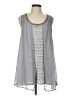Ryu Silver Sleeveless Blouse Size L - photo 1